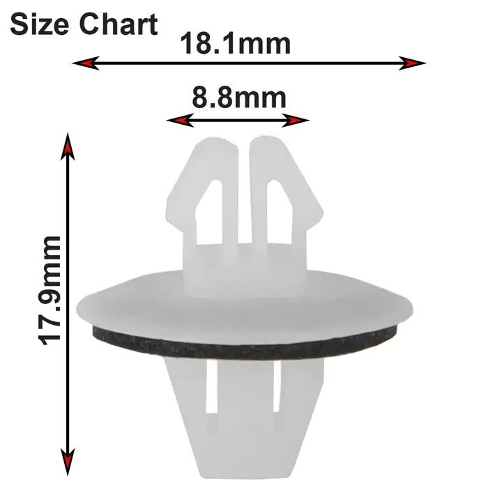 Support de moulage pour montage de voiture, 100 pièces/ensemble, Clips de garniture pour Suzuki Jimm