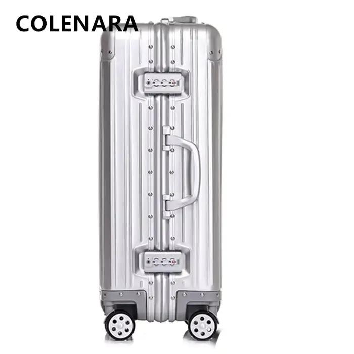 COLENARA valise de cabine valise à bagages de grande capacité 20 "boîte d'embarquement tout en alumi