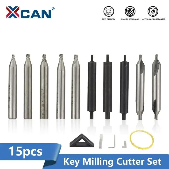 XCAN – fraiseuse pour Machine à clés, 15 pièces, Machine à découper les clés, broche de guidage pour