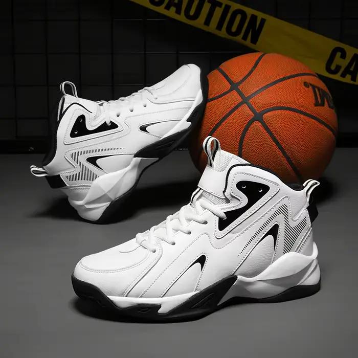 Baskets décontractées grande taille pour hommes quatre saisons chaussures de basket-ball légères et