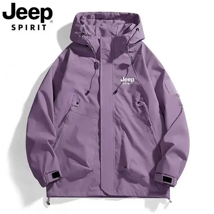 Veste coupe-vent JEEP pour hommes et femmes, nouveau style printemps/automne 2026, coupe-vent à capu