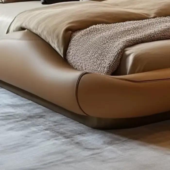 Tête de lit king size élégante design européen de luxe pour chambre à coucher moderne et confortable décoration intérieure sophistiquée
