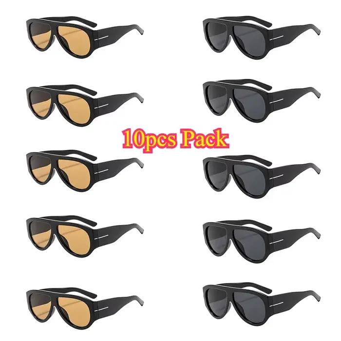 Lunettes de soleil de luxe Y2K surdimensionnées pour femmes, monture large, verres dégradés, style r