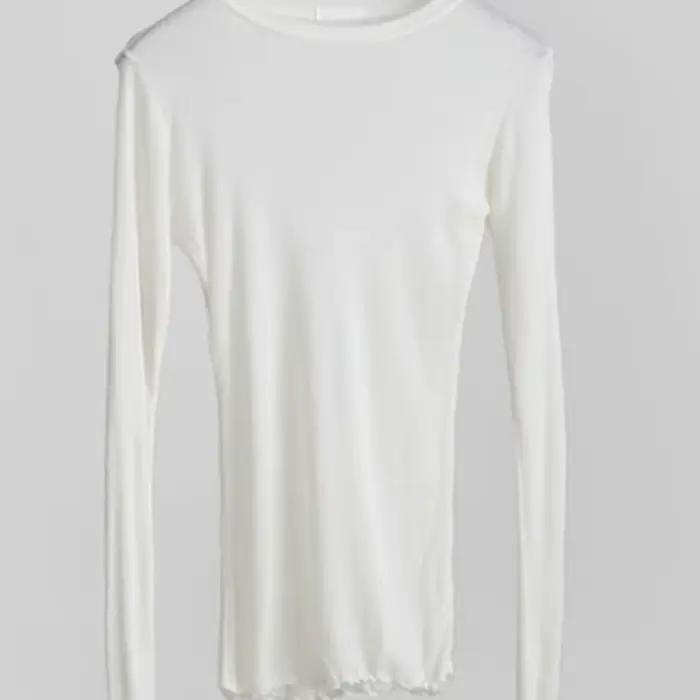 T-shirt à manches longues pour femmes, simple, en coton, élastique, basique, décontracté, sexy, fin,