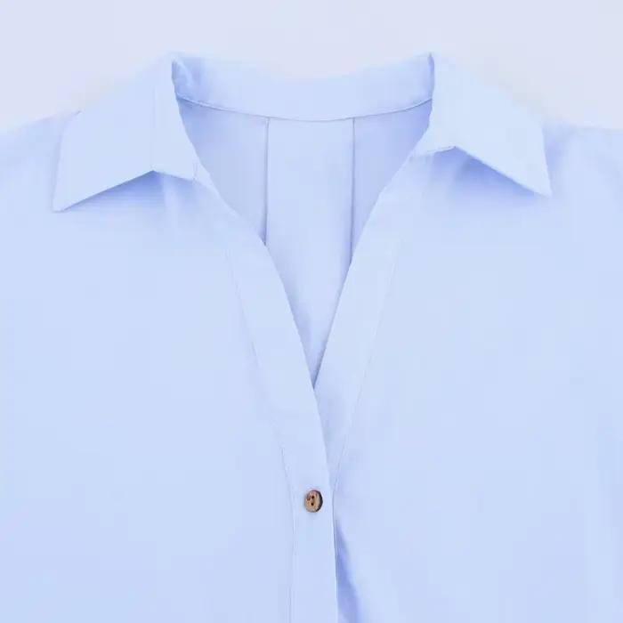 HXAO 2025 chemise femme été culture chemises et chemisiers surdimensionnés blanc bleu Rose marron ch
