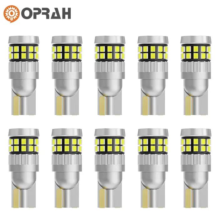 10 pièces 12V 24V LED T10 W5W 194 168 voiture camion feux de signalisation Canbus 2016SMD pas d'erre