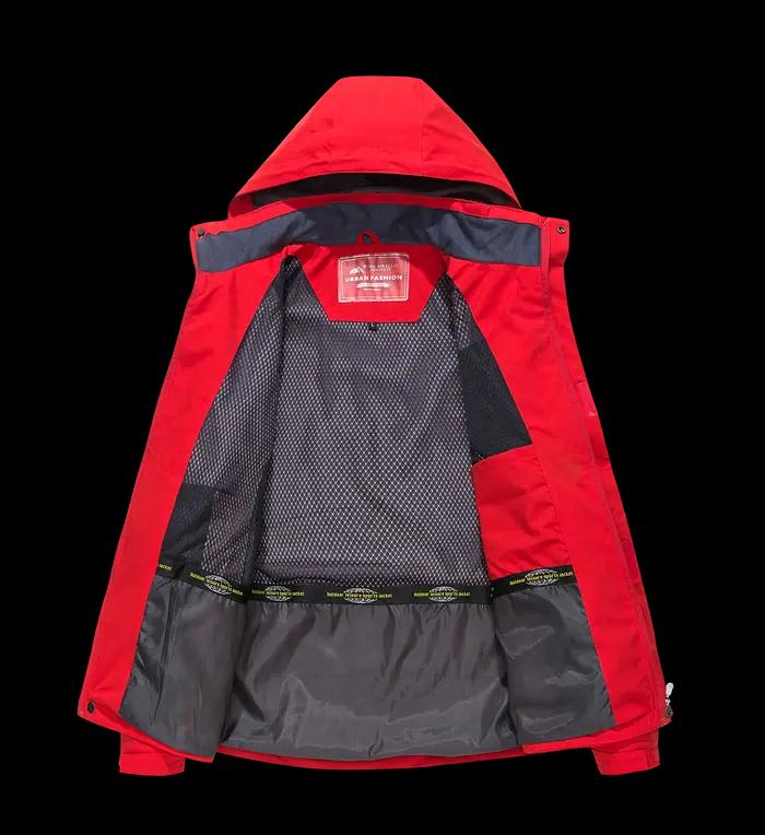 Veste de randonnée imperméable pour hommes, grande taille, coupe-vent, Camping, chasse, course à pie