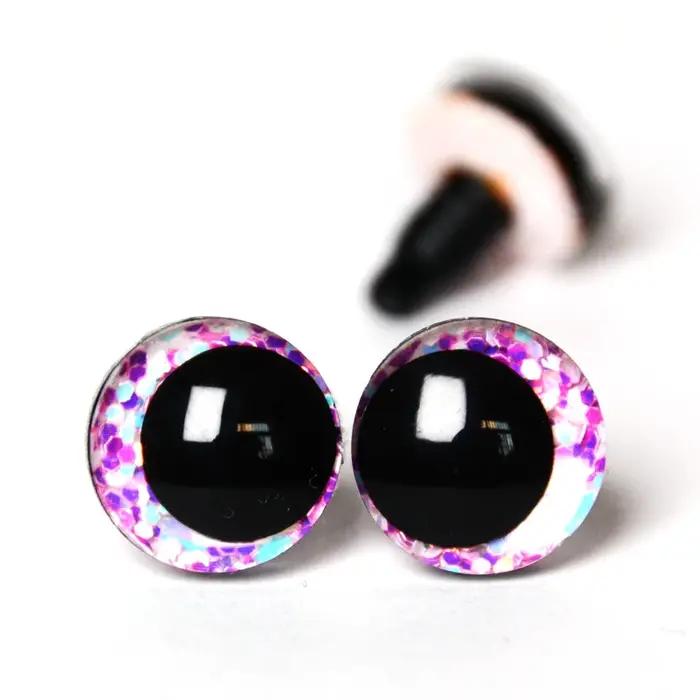 20 pièces nouveaux yeux étranges 16mm 18mm 20mm 25mm 30mm 3D dessin animé paillettes jouet yeux de s