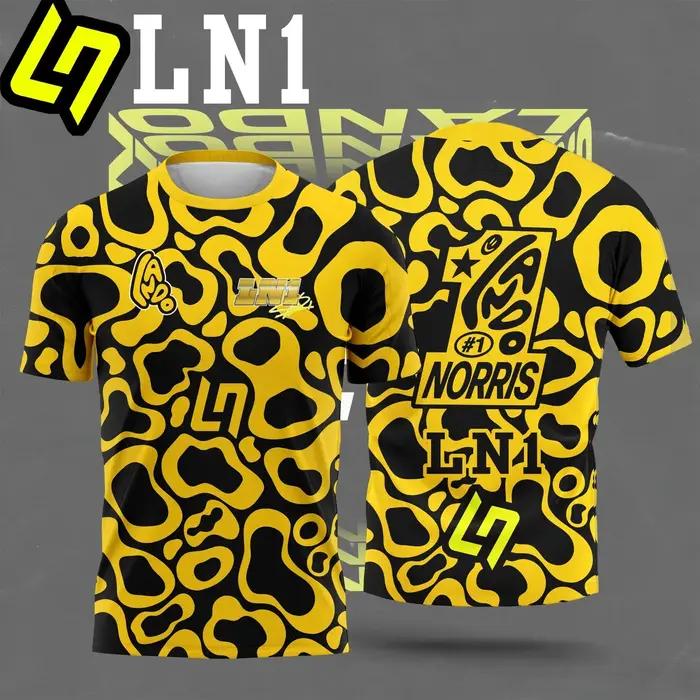 NOUVELLE CHEMISE DE COURSE 2026 - RIDER # 1 LANDO NORRIS Y RIDER # CAMISETA INFORMAL 81PIASTRI F