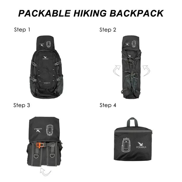 Sac à dos de voyage 40L, imperméable, léger, pliable, pour randonnée en plein air, camping, sac à do