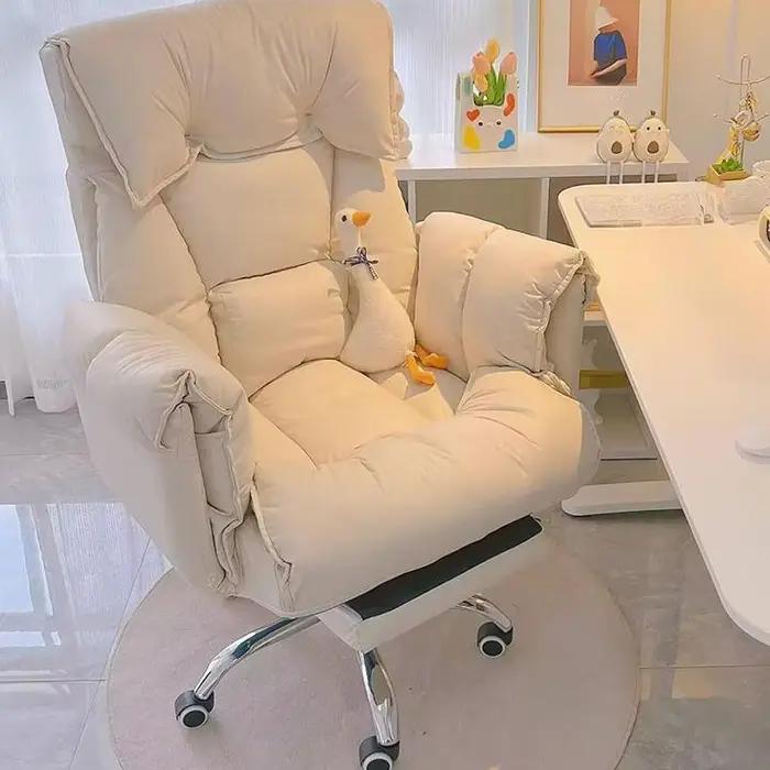 Chaise de bureau de direction inclinable confortable pour bureau à domicile, salle de lecture, étude et chambre d'homme mobilier moderne élégant