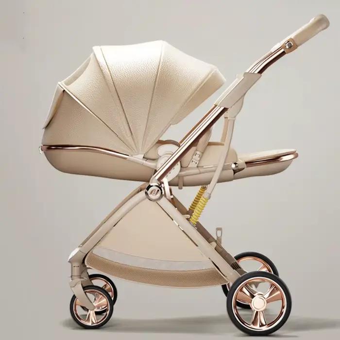 Poussette bébé 6,9 kg, position assise et couchée, de 0 à 3 ans, légère, pliable, haute position, 2