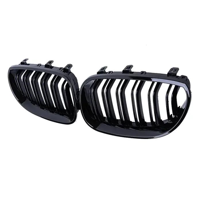 Pulleco Grille de pare-chocs avant de voiture Grilles de course de rein pour BMW E60 E61 5 série 200