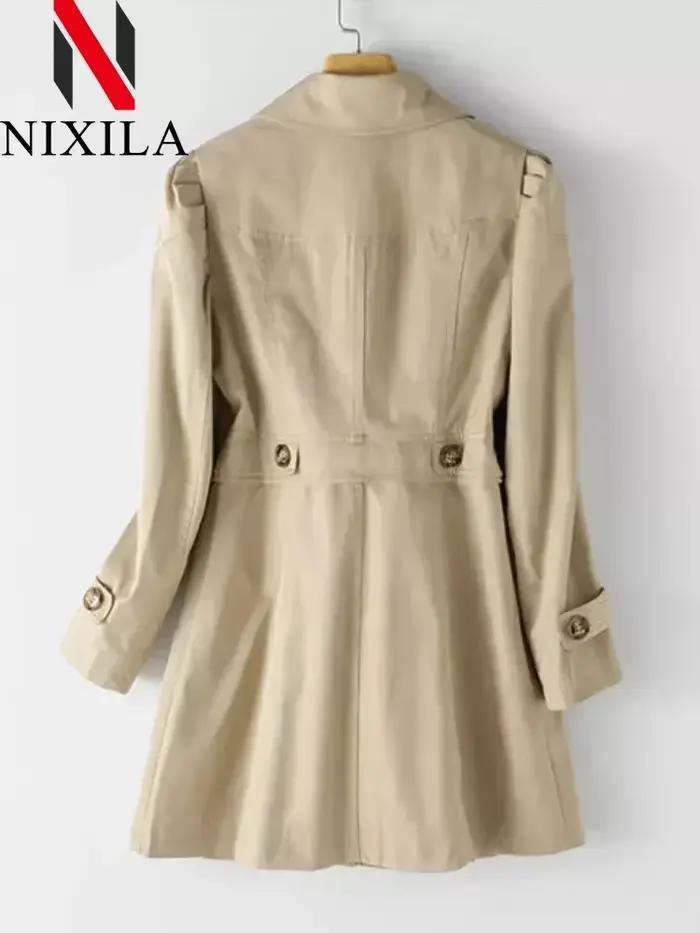 Printemps automne coupe-vent décontracté Version du Long coupe-vent haut mode coréenne dames manteau