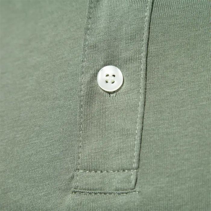 AIOPESON 100% coton broderie hommes polos couleur unie à manches courtes Polos pour hommes nouvelle