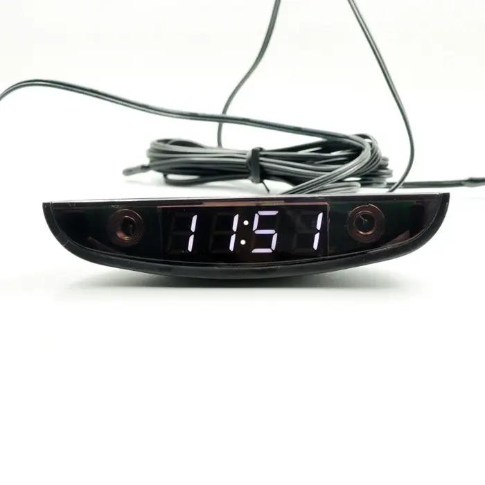 Blanc rouge bleu vert 12-24V Type de lune thermomètre voltmètre horloge affichage LED tableau de bor