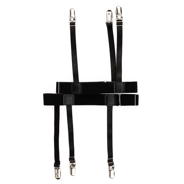 Porte-jarretelles GNE confortable pour femme, bretelles de verrouillage pour chemise, clips d'escali