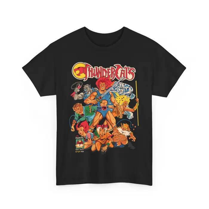 Cadeau d'anime ThunderCats, chemise d'anime, chemise d'anime, T-shirt à motif d'anime, haut ample en