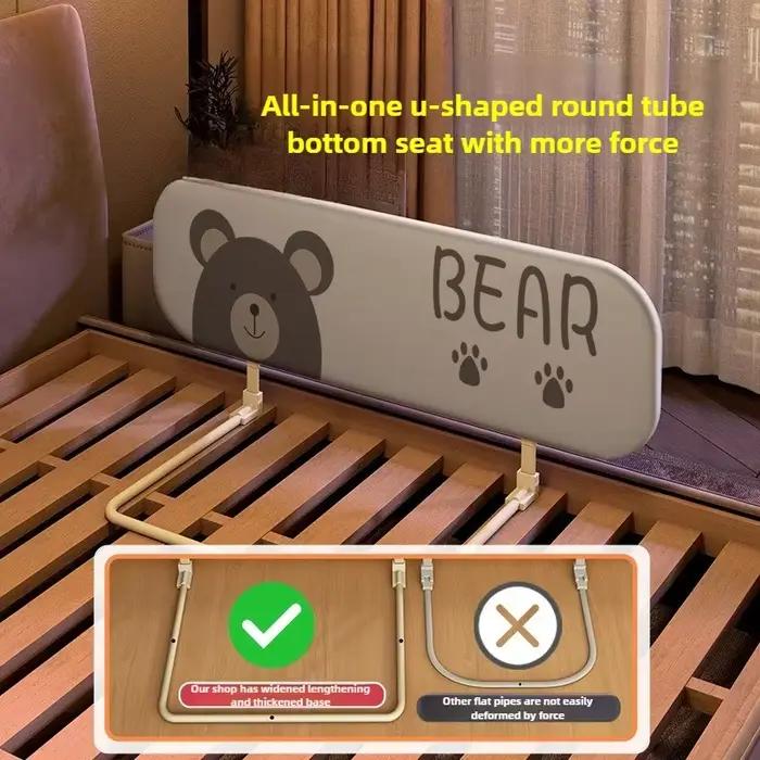 Garde-corps de lit de bébé 80cm barrière de sécurité pliante sans installation portable pour la protection des rails de lit usage quotidien et voyage