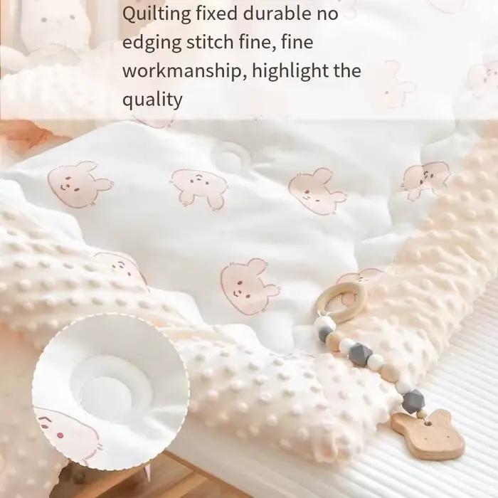 Couette brodée universelle en coton pour bébé, housse confortable pour climatiseur, quatre saisons,