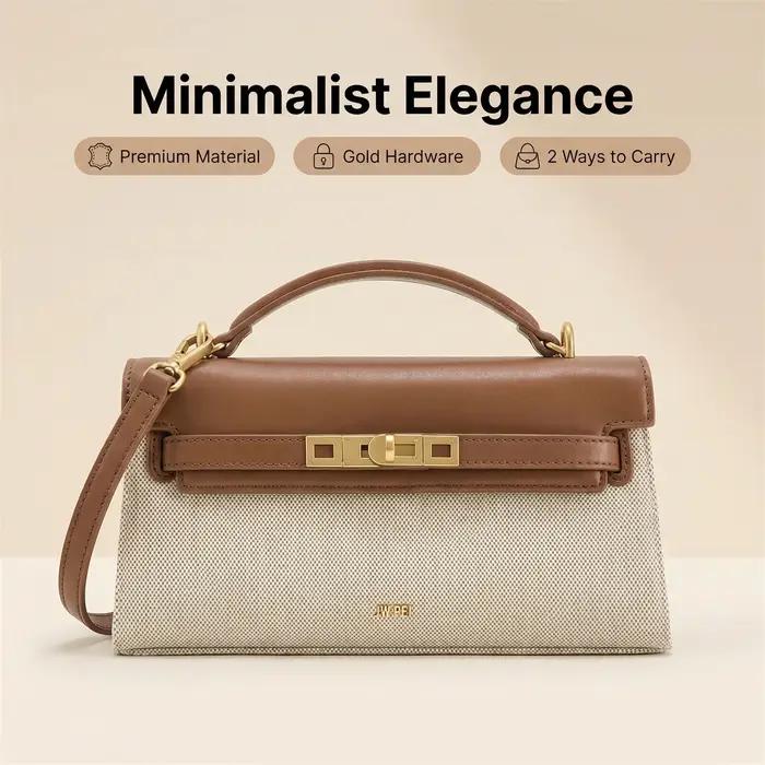 Sac à main de luxe JW PEI pour femme, motif crocodile gaufré, convertible en sac bandoulière, sac à