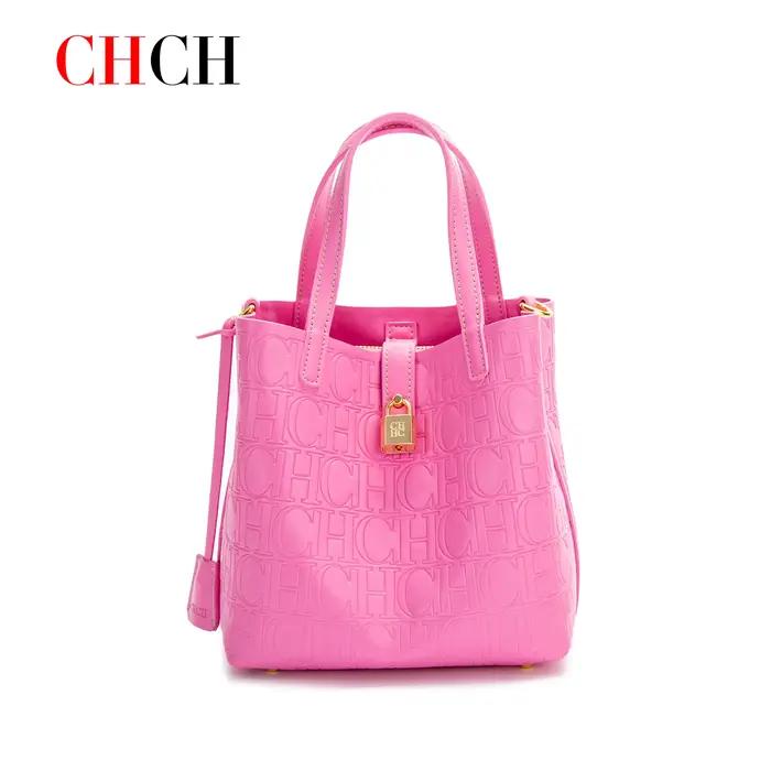 Sac à bandoulière pour femme C-H, nouvelle collection printemps 2026, sac à main, portefeuille rose