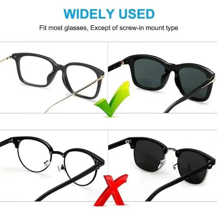 2/5 paires/paquets de coussinets de nez adhésifs antidérapants en silicone pour lunettes de soleil,