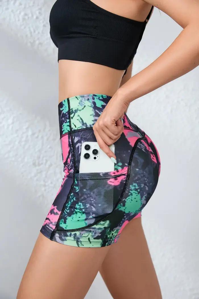 Short de yoga pour course à pied pour femme, pantalon de fitness avec poche pour rehausser les hanch
