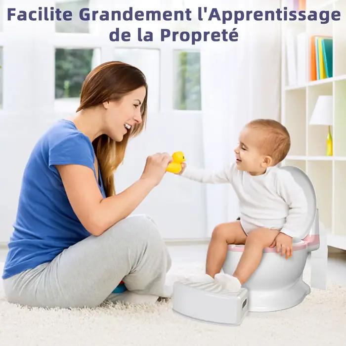 Pot wc bébé enfant apprentissage propreté confortable antidérapant bruit chasse musique occasions spéciales