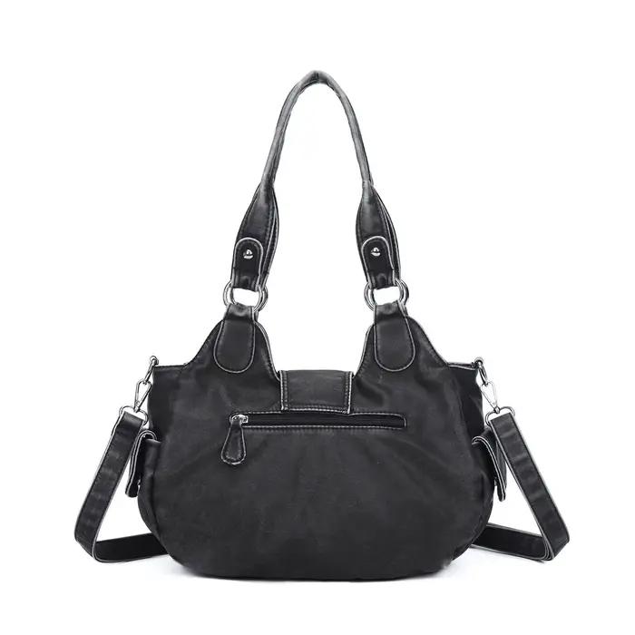 Sac à main léopard pour femmes, sac à bandoulière à poignée supérieure, sac de boulettes en PU, sacs
