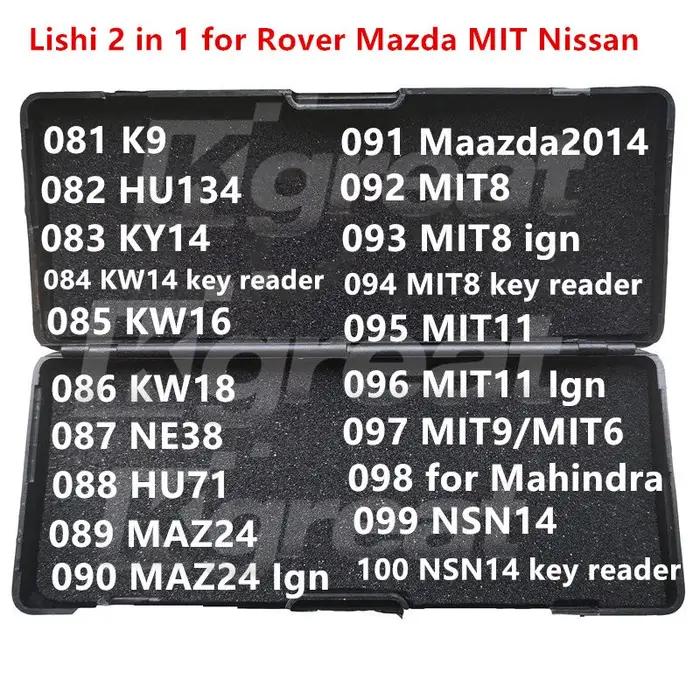 021-040 Lishi 2 en 1 2 en 1 HU46 YM28 HU100 HU43 B111 GM37 GM39 GM45 VA2T HU83 NE72 SX9 NE78 VA6 VAC
