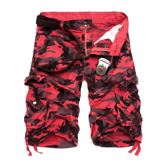 Shorts Cargo Camouflage Homme Nouvelle Collection 2026 – Coupe Ample Militaire Estivale – Taille US