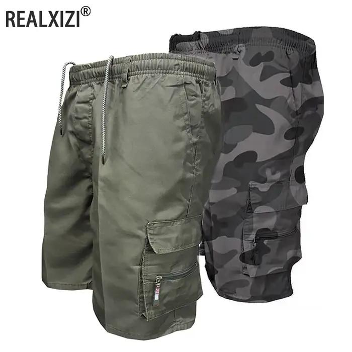 Short cargo militaire pour homme, pantalon de survêtement multi-poches, pantalon de randonnée, joggi