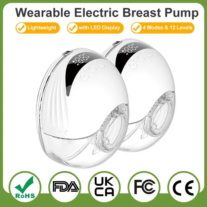 Tire-lait électrique mains libres portable - 4 modes d'expression avec affichage LED et collecteur léger