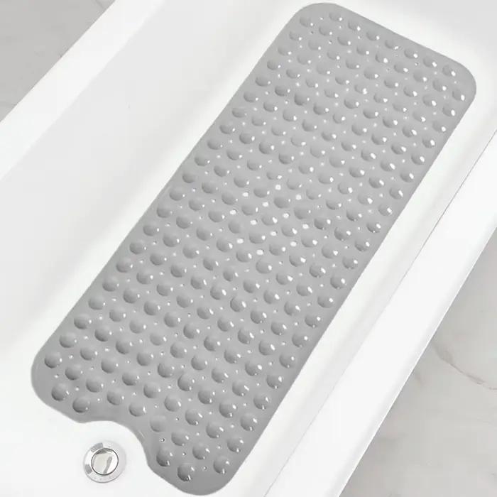 Tapis de bain pour baignoire, tapis de douche extra long antidérapant 40 x 16 pouces avec trous de d
