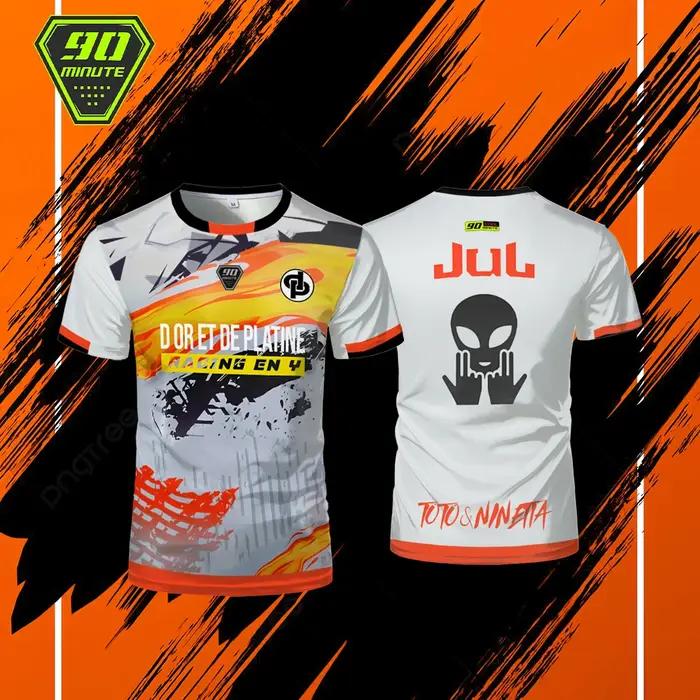 Été Chaude Maollot Jul T-shirt 90 Minute Sport Maillot Respirant En Plein Air À Séchage Rapide Chemi