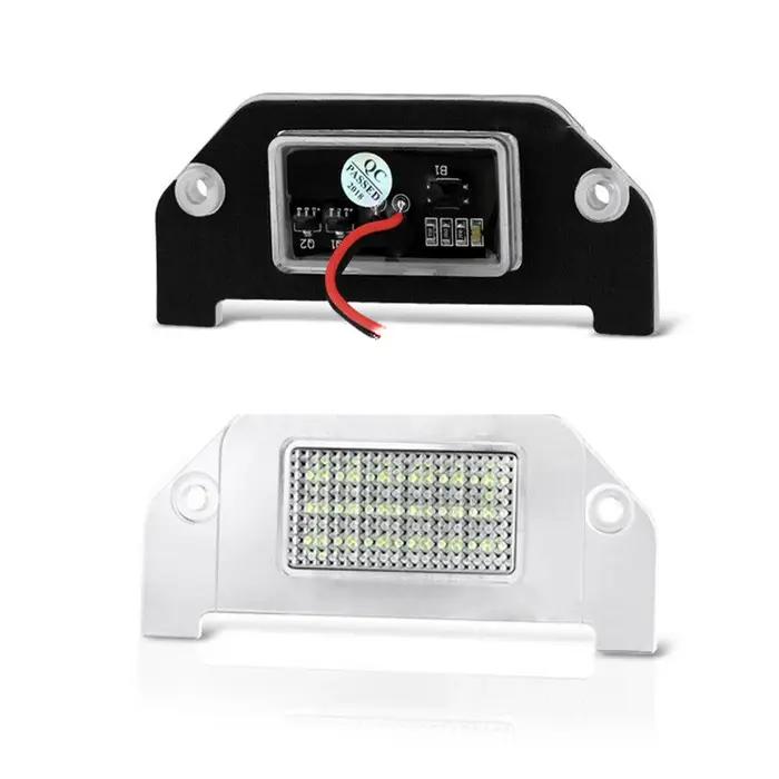 Ensemble d'éclairage de plaque d'immatriculation LED SMD complet, blanc pur, LH + RH pour 05-14, fus
