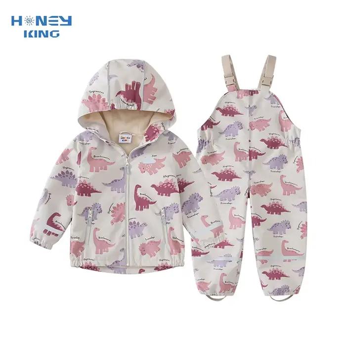 HONEYKING ensembles de vêtements pour enfants imperméable costume bébé salopette imperméable pantalo