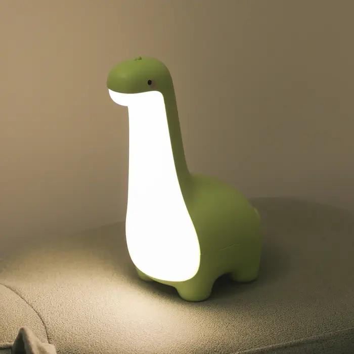 Veilleuse dinosaure mignonne pour enfants, Protection des yeux, lampe de chevet, chargement USB, déc