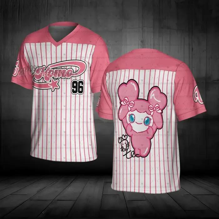 T-shirt décontracté à manches courtes col en V pour hommes et femmes, collection été 2026 – Maillot