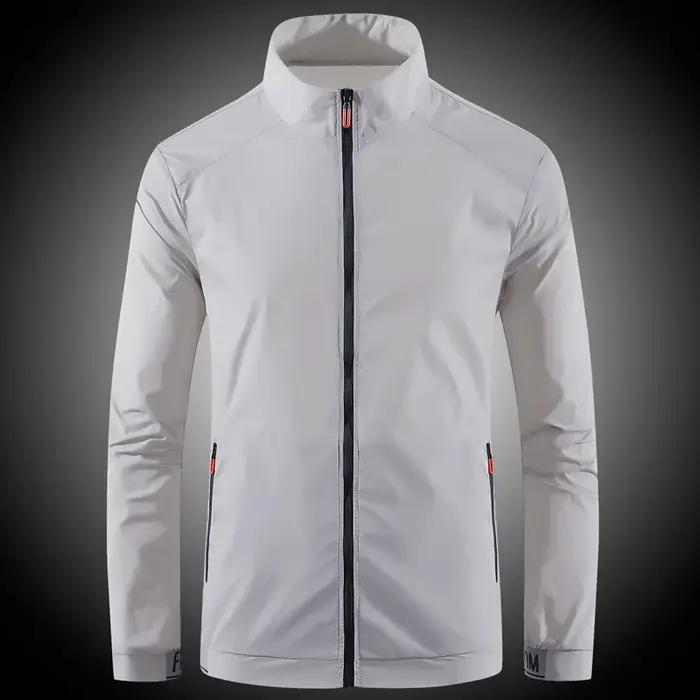 Vêtements de protection solaire pour hommes, ultra-fin, respirant, en soie glacée, tendance, résista