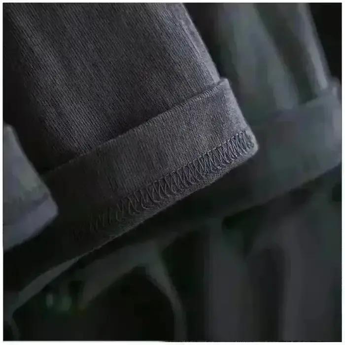 T-shirt d'été en coton à manches courtes pour homme, coupe ample, imprimé requin, style sportif GYM