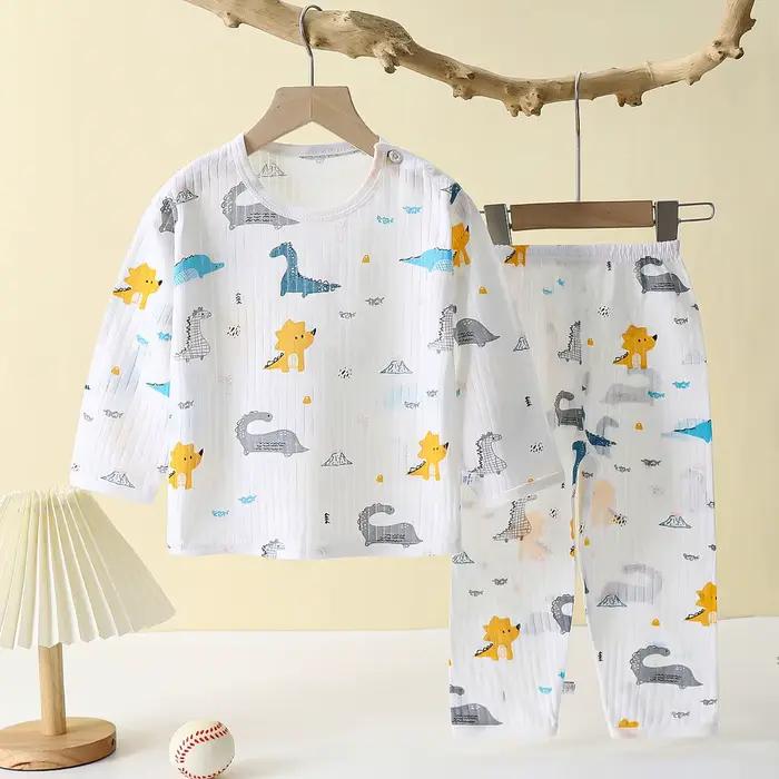 Ensemble pyjama en coton doux et respirant pour bébés enfants de 0 à 5 ans, ensemble de vêtements de