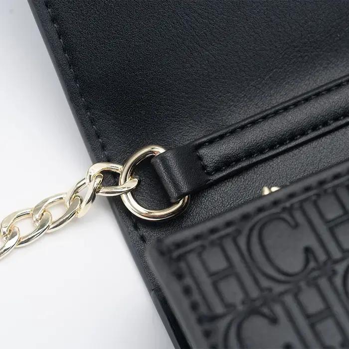CH exquis à la mode lettre imprimée chaîne serrure conception classique femmes sac à main de haute q
