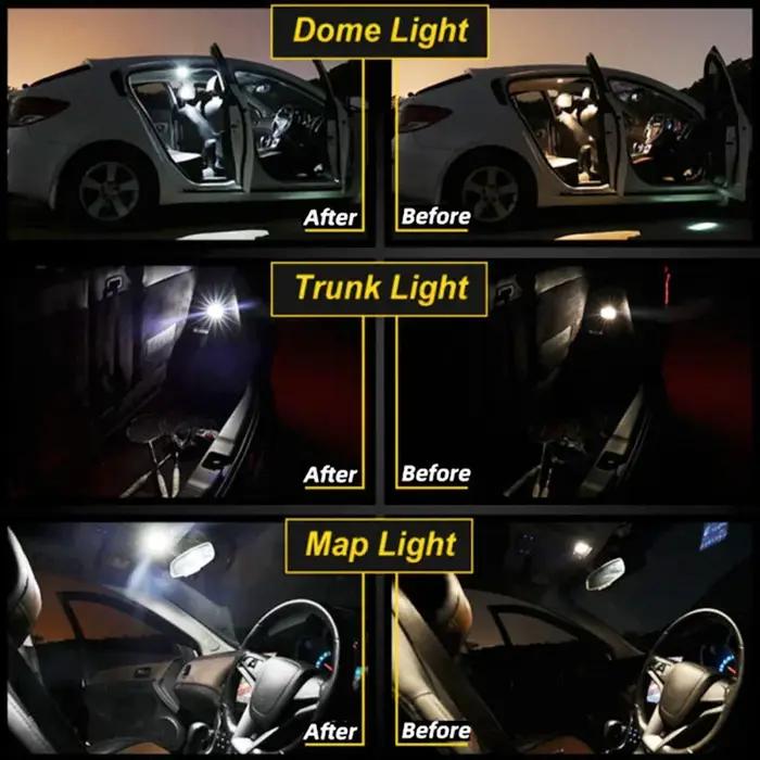 Kit d'éclairage intérieur LED pour Toyota Avensis, T22, T25, T27, 1997-2013, 2014, 2015, 2016, 2017,