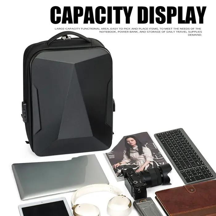 Sac à dos d'ordinateur extensible pour hommes, grande capacité, voyage d'affaires, sac à bagages, je