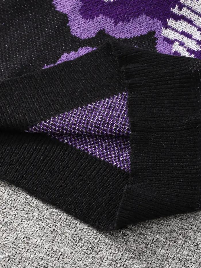 Nouveau populaire printemps et automne en forme d'os papillon Jacquard motif pull pull décontracté c
