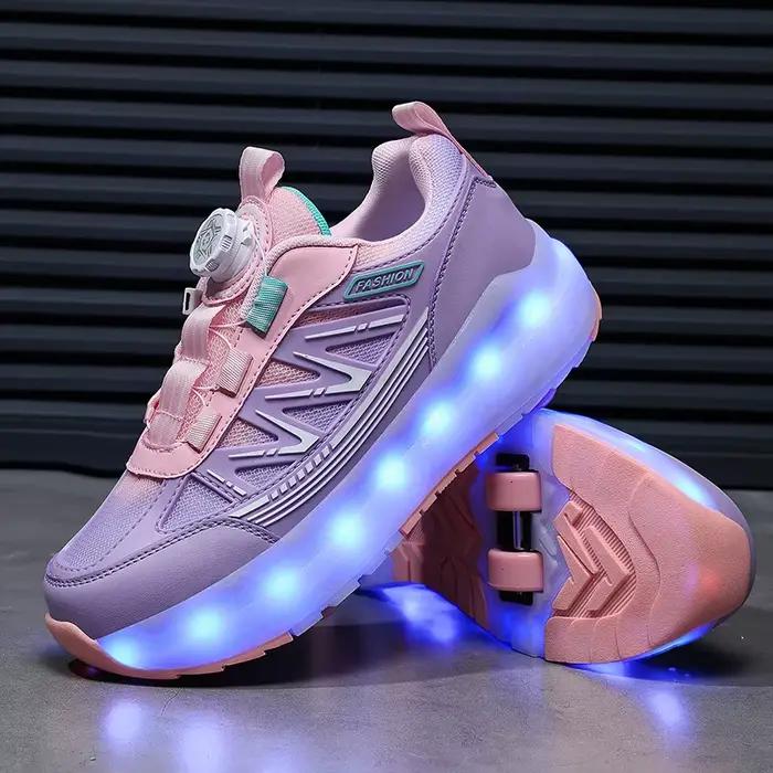Chaussures de sport de plein air à la mode 2026, chaussures de patins à roulettes, baskets pour enfa