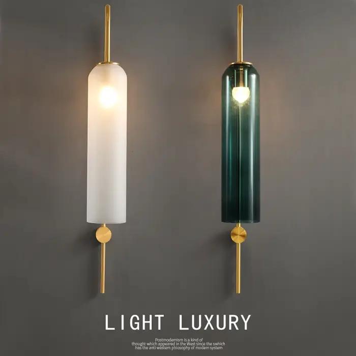 Applique Murale LED en Verre au Design Nordique Moderne, Luminaire Décoratif d'Nik, Idéal pour une C