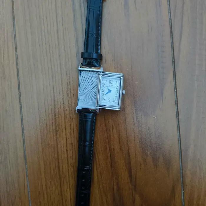 Montre numérique carrée à Quartz en cuir, Design coulissant de tempérament de Niche rétro, exquise e